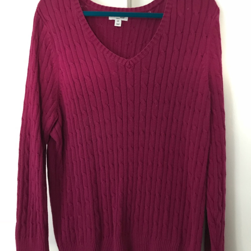 Pink sweater. Only worn once!!